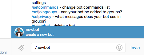 Telegram - New Bot